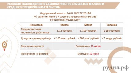 условия нахождения в Едином реестре субъектов малого и среднего предпринимательства - 4 условия нахождения в Едином реестре субъектов малого и среднего предпринимательства - фото - 4