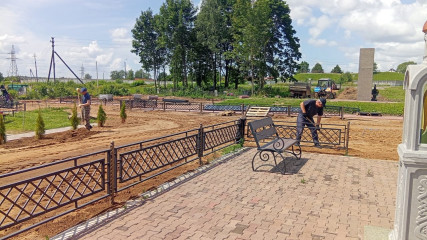 продолжаются работы по ремонту и благоустройству памятника «Скорбящая мать» - фото - 4