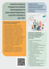внимание! Открыты пункты проката предметов первой необходимости для новорожденных и детей в возрасте до трех лет - фото - 1