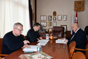 рабочая встреча Главы округа с заместителем председателя Правительства Смоленской области Гусевым Алексеем Александровичем - фото - 1