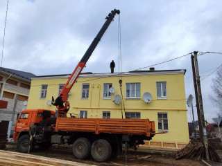 в Руднянском районе продолжается капитальный ремонт многоквартирных жилых домов - фото - 1
