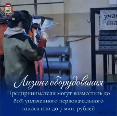 предоставление субсидий субъектам МСП, заключившим договор (договоры) лизинга оборудования с российскими лизинговыми организациями, на возмещение части затрат на уплату первого взноса (аванса) - фото - 1